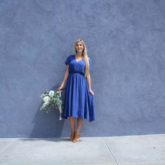 NWT Blue Bridesmaid Dress - Picture 5 of 6